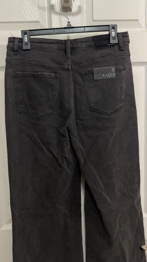 Risen Black Flare Jeans - Image 5