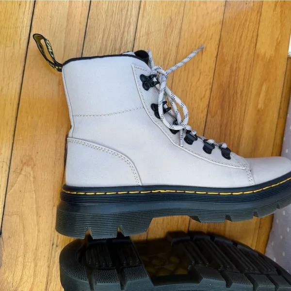 Dr. Martens Women's Beige Combat Boots - Image 13