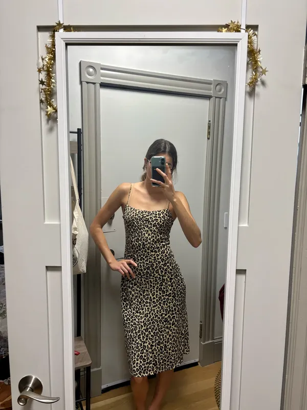 Abercrombie cheetah print slip dress - Image 2