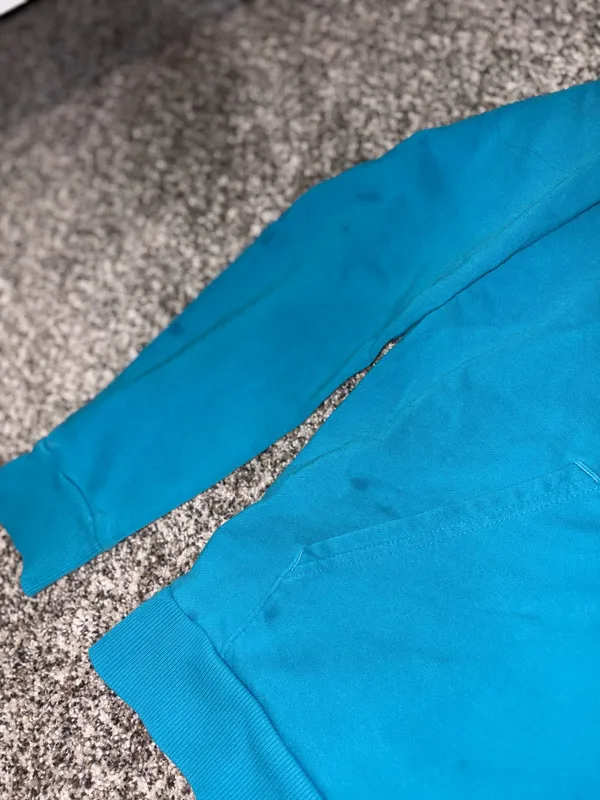 Under Armour Men’s Bright Blue Hooded Crewneck Sweatshirt - Image 4