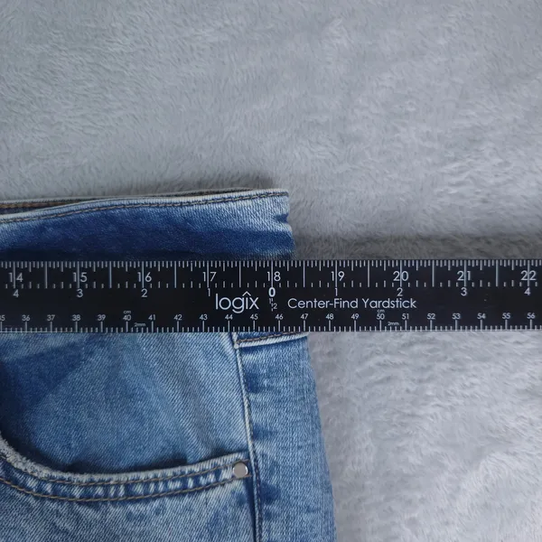Sound/Style Farah Fit and‎ Flare Jeans Women 14 Blue Vintage Reunion Split Hem - Image 13
