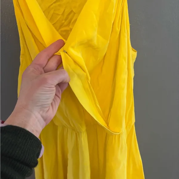 Amanda Uprichard Yellow Silk Mini Dress - Image 8