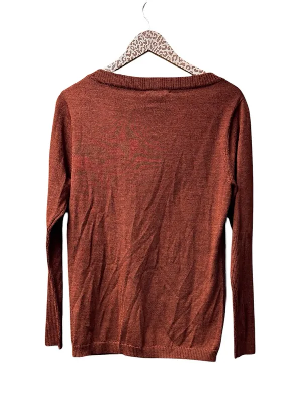 Smartwool Front Range Merino Wool Knit Sweater Cinnamon Heather Large NEW READ - Image 3