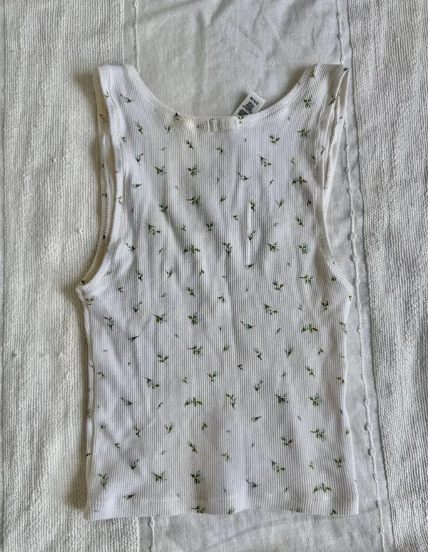 Skims cotton rib limited edition floral tank - Image 3