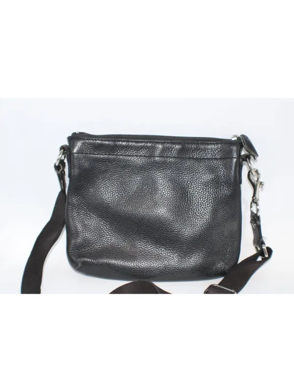 Coach Penelope Black Pebbled Leather Turnlock Crossbody Bag – Classic Flap Style - Image 4