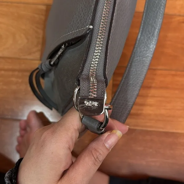 Coach‎ Gray Marlon Hobo Leather Women's Bag - Image 8