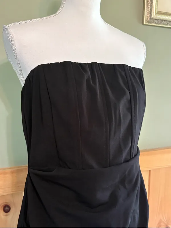 Princess Polly Strapless Black Corset Dress size 12 - Image 2