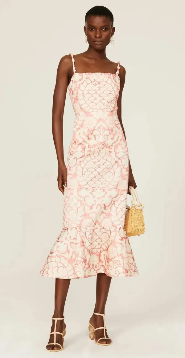 Alexis Pink Nolana Midi Dress - Image 4