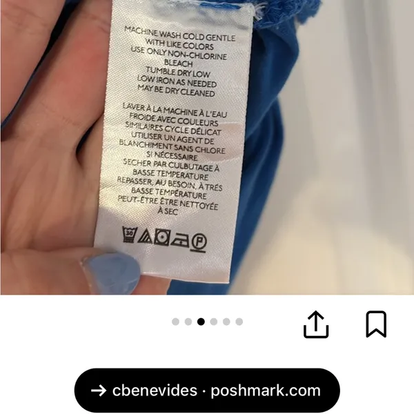 Blue Sleeveless Top | Size Small - Image 9