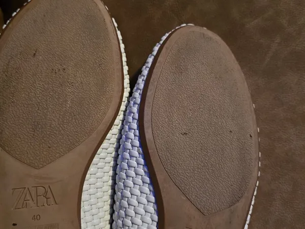 Zara White Woven Mary Jane Flats for women - Image 9