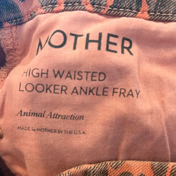 Mother‎ Animal Attraction High Waisted Looker Ankle Fray Jeans Size 32 - Image 10