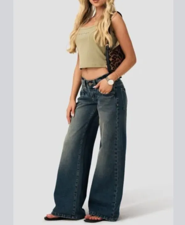 PacSun Abrand Jeans 00 Super Low & Wide Miley Jeans - Image 4
