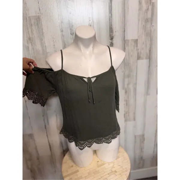 Green blouse size medium Green - Image 6