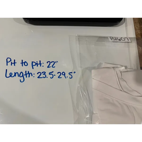 Athleta Womens Essence Away From Body Tee Shirt Sz M White Stretch Short Sleeve - Image 4