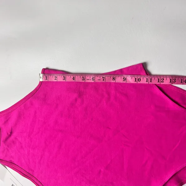 Zara Women's High Neck Pink Thin Strap Bodysuit Sz S - Image 4