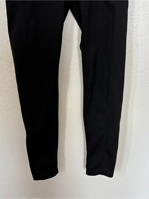 Solid Black Waist Trainer Shapewear Leggings Size M - Image 4