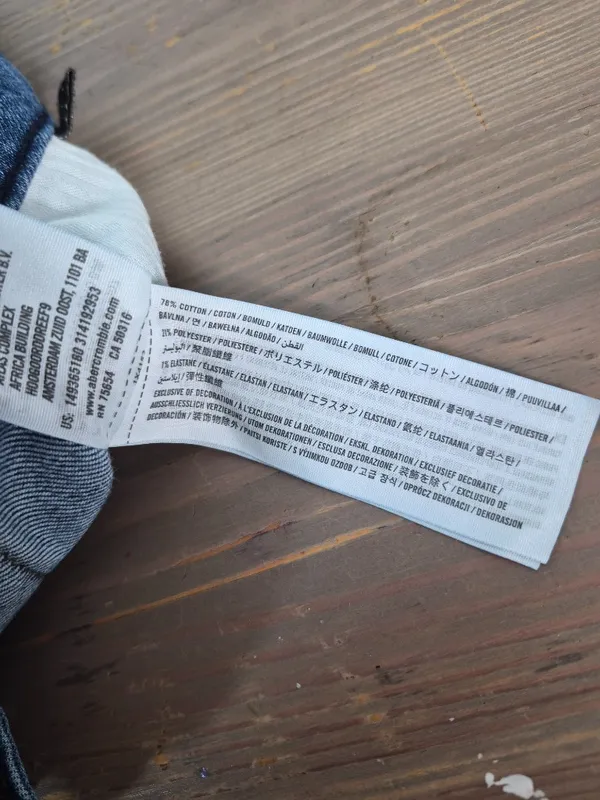 Abercrombie & Fitch Blue Jean Shorts 25 - Image 10