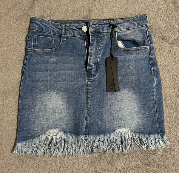 Pink Lily Denim Skirt - Image 2