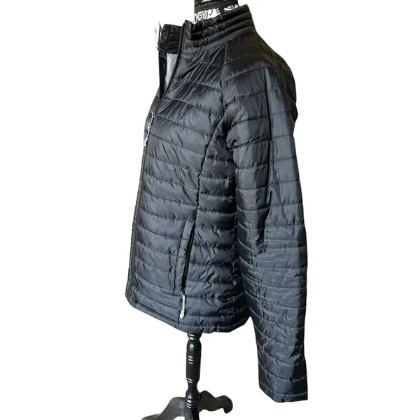 Tek Gear Lightweight Black Puffer Jacket Lined Medium - Image 3