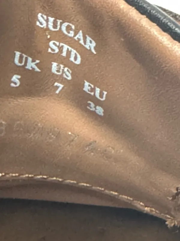 Hotter 'Sugar' Brown Leather Loafers Size 7 Black - Image 8