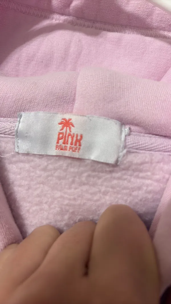 Pink Palm Puff Hoodie - Image 3