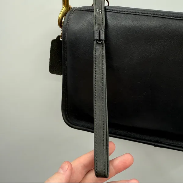 Vintage Coach Bonnie Cashin Era‎ Convertible Black Crossbody Wristlet Bag - Image 16