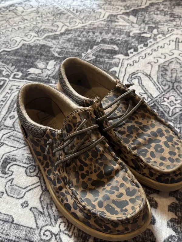 Hey Dude Polly Leo Nut Leopard Print Shoes Women’s Size 9 Casual Comfort Loafers - Image 3