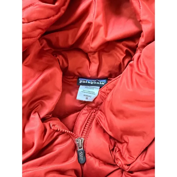 Patagonia Womens Down‎ With It Hoodie Puffer Jacket Red Medium - Image 3