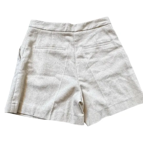 Zara Women's High Waist Pleated Paper Bag Style Shorts XS - Image 4
