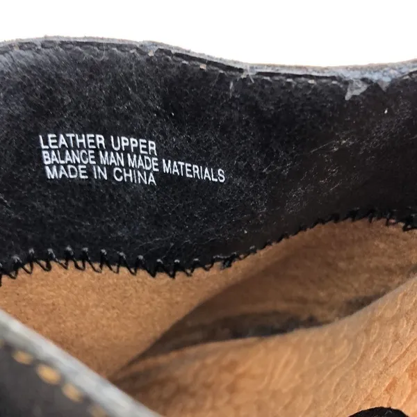 b.o.c black leather upper with tassels clogs Black Size 9 - Image 8