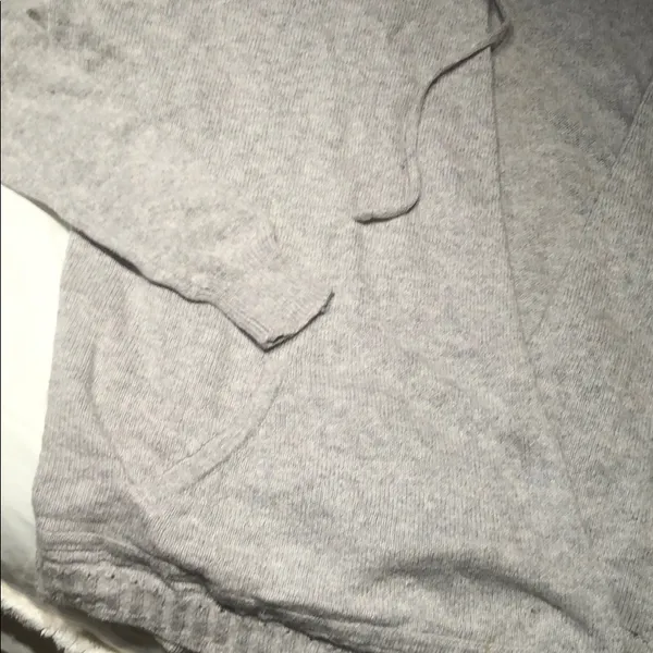 Silence + Noise grey hooded cardigan sweater M - Image 5