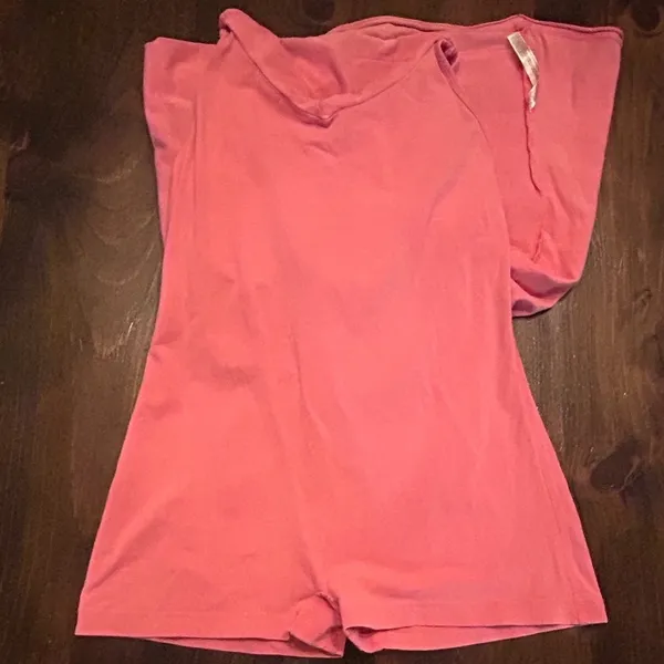 Free People Movement Hot Shot Romper Medium Coral Pink Pockets Gorpcore Yoga - Image 4