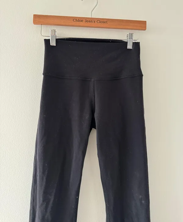 Alo Black Airbrush Flare Leggings - Image 4