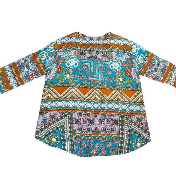 Orientique Naturally Australian Blouse Blue Size 8 - Image 8