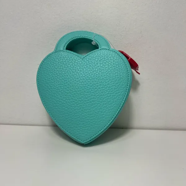 Tiffany & Co. Return To Tiffany Heart Shaped Leather Mini Bag Coin Purse Case - Image 8