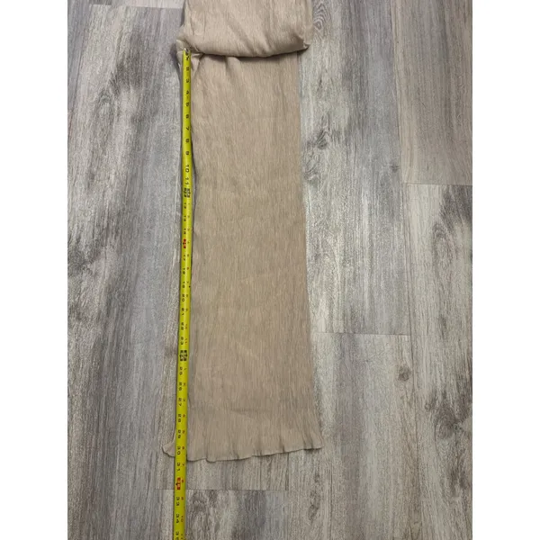 Abercrombie & Fitch Tan Crinkle Textured Wide Leg Drawstring Pants Small - Image 7