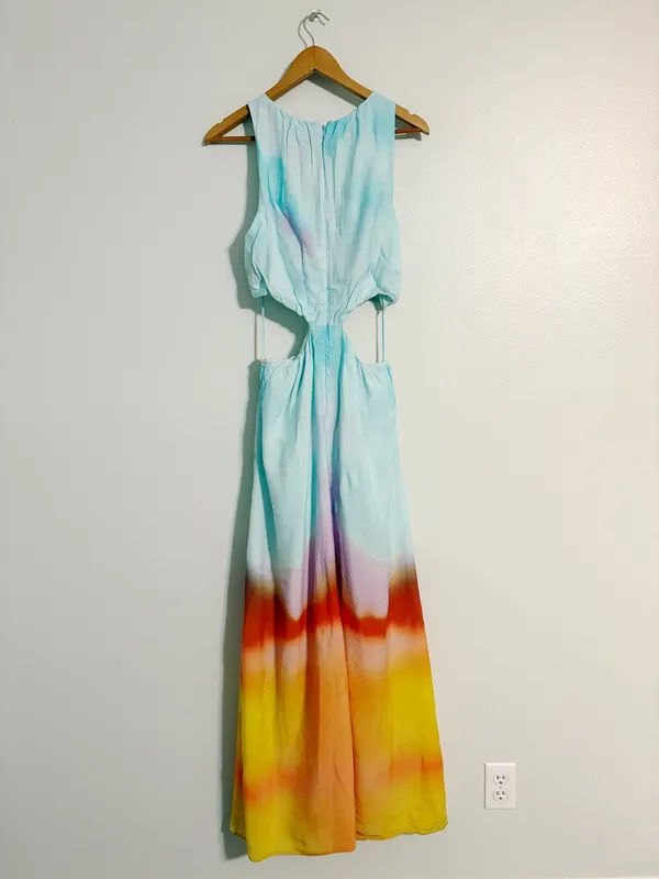 Johnathan Simkhai Alfie Colorful Cutout Maxi Dress - Image 4