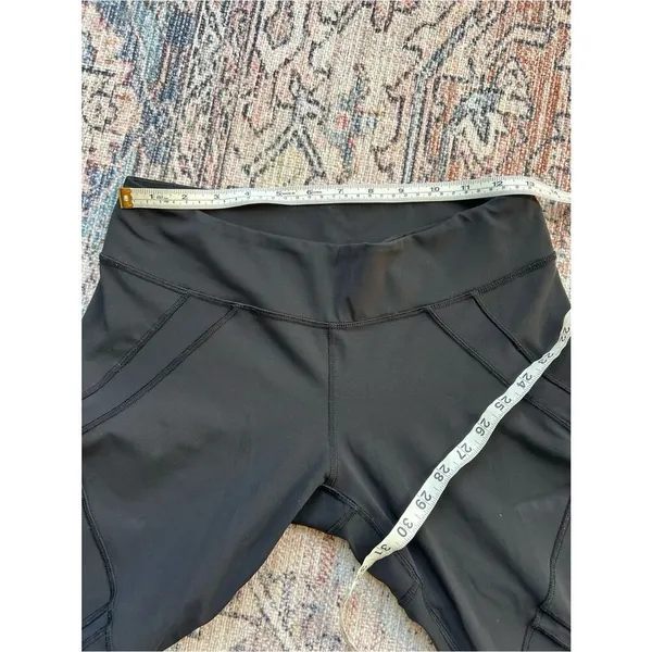 Lululemon Cool To Street Crop Mesh Leggings Black Cropped Active Tights Size 8 - Image 10