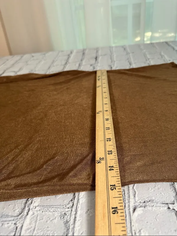 NA-KD Brown Shiny Sheen Square Neck Midi slip tank Dress women’s size Large NEW - Image 10