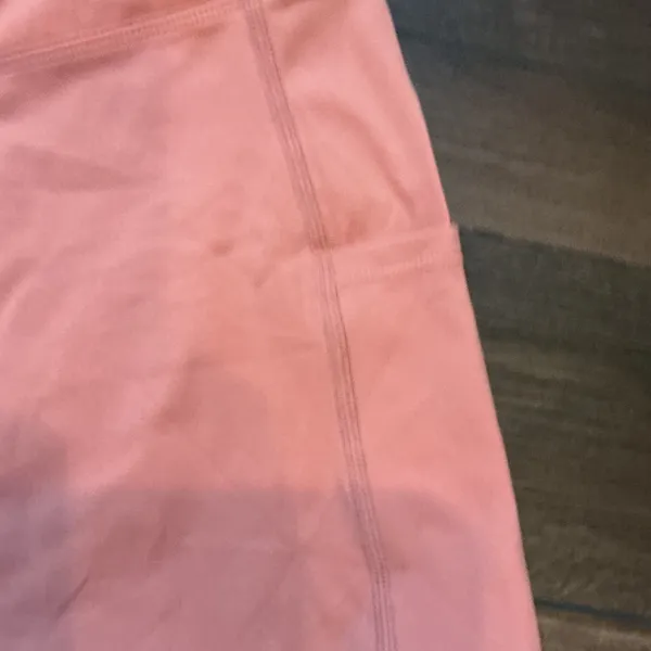 Halara Activewear Biker Shorts Coral Orange High Waisted Pockets Size M Workout - Image 2
