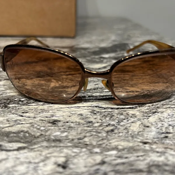 Nine West Brown Oval Sunglasses with Gradient Lenses - Image 2