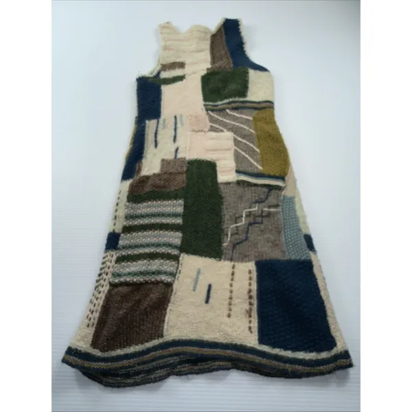 Anthropologie Sleeping on Snow Knitted Patchwork Sweater Dress XS‎ Wool Blend - Image 6