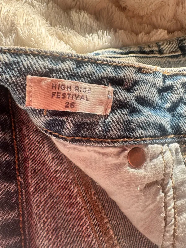 Pacsun High Rise Festival Jean Shorts - Image 3
