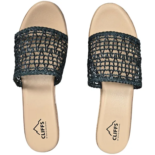 Cliffs by White Mountain Biankka Platform Woven‎ Slide Sandals Black 10 NIB - Image 2