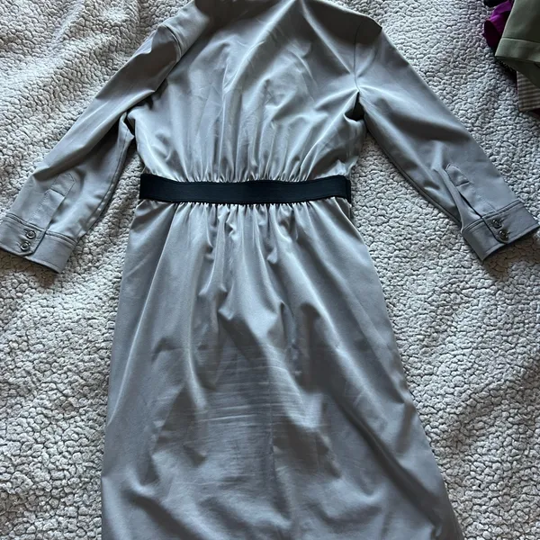 Elegant Gray Women's Dress Size XS - Image 2