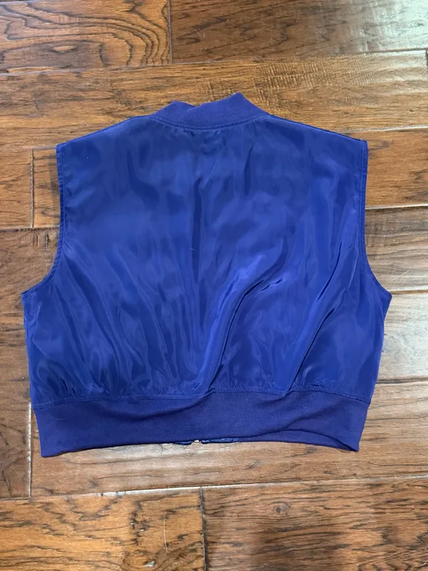Women’s Timing Cropped Bomber Vest size M - Image 2