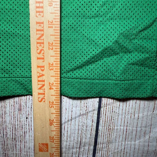 Vintage Soffe Athletic Mesh V-Neck Green Blank Jersey Womens M 70s Retro Tomboy‎ - Image 9
