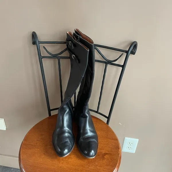 Corso Como Geneva Leather Riding Boots in Black‎ size 8 - Image 4