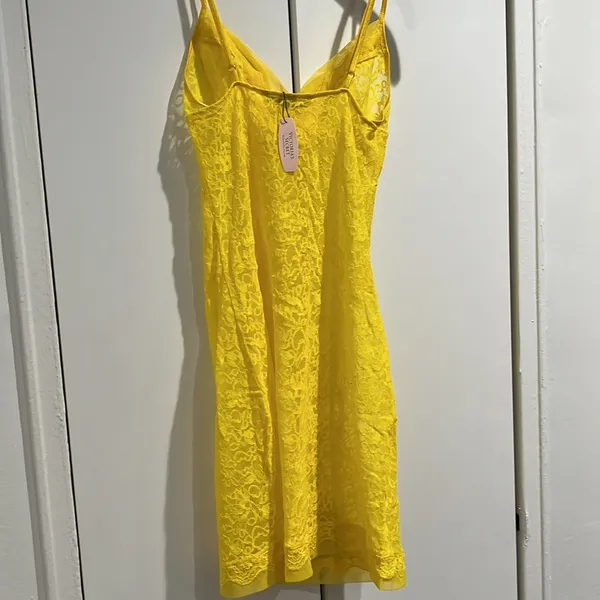 Victoria’s Secret Yellow Lace Slip - Image 2