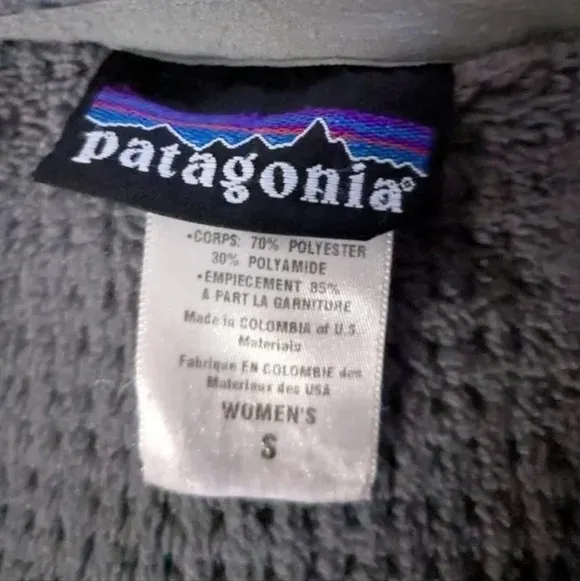Patagonia Mixed Media Fleece Jacket, Size Small - Image 3